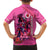 Kentucky Horse Racing Family Matching Off Shoulder Short Dress and Hawaiian Shirt 151st Anniversary With Roses - Pink Version LT14