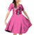 Kentucky Horse Racing Family Matching Off Shoulder Short Dress and Hawaiian Shirt 151st Anniversary With Roses - Pink Version LT14