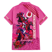 Kentucky Horse Racing Hawaiian Shirt 151st Anniversary With Roses - Pink Version LT14