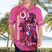 Kentucky Horse Racing Hawaiian Shirt 151st Anniversary With Roses - Pink Version LT14