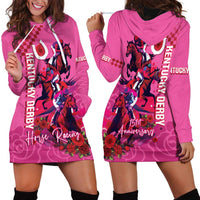 Kentucky Horse Racing Hoodie Dress 151st Anniversary With Roses - Pink Version LT14