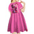 Kentucky Horse Racing Kid Short Sleeve Dress 151st Anniversary With Roses - Pink Version LT14