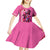 Kentucky Horse Racing Kid Short Sleeve Dress 151st Anniversary With Roses - Pink Version LT14