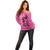 Kentucky Horse Racing Off Shoulder Sweater 151st Anniversary With Roses - Pink Version LT14