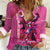 Kentucky Horse Racing Women Casual Shirt 151st Anniversary With Roses - Pink Version LT14