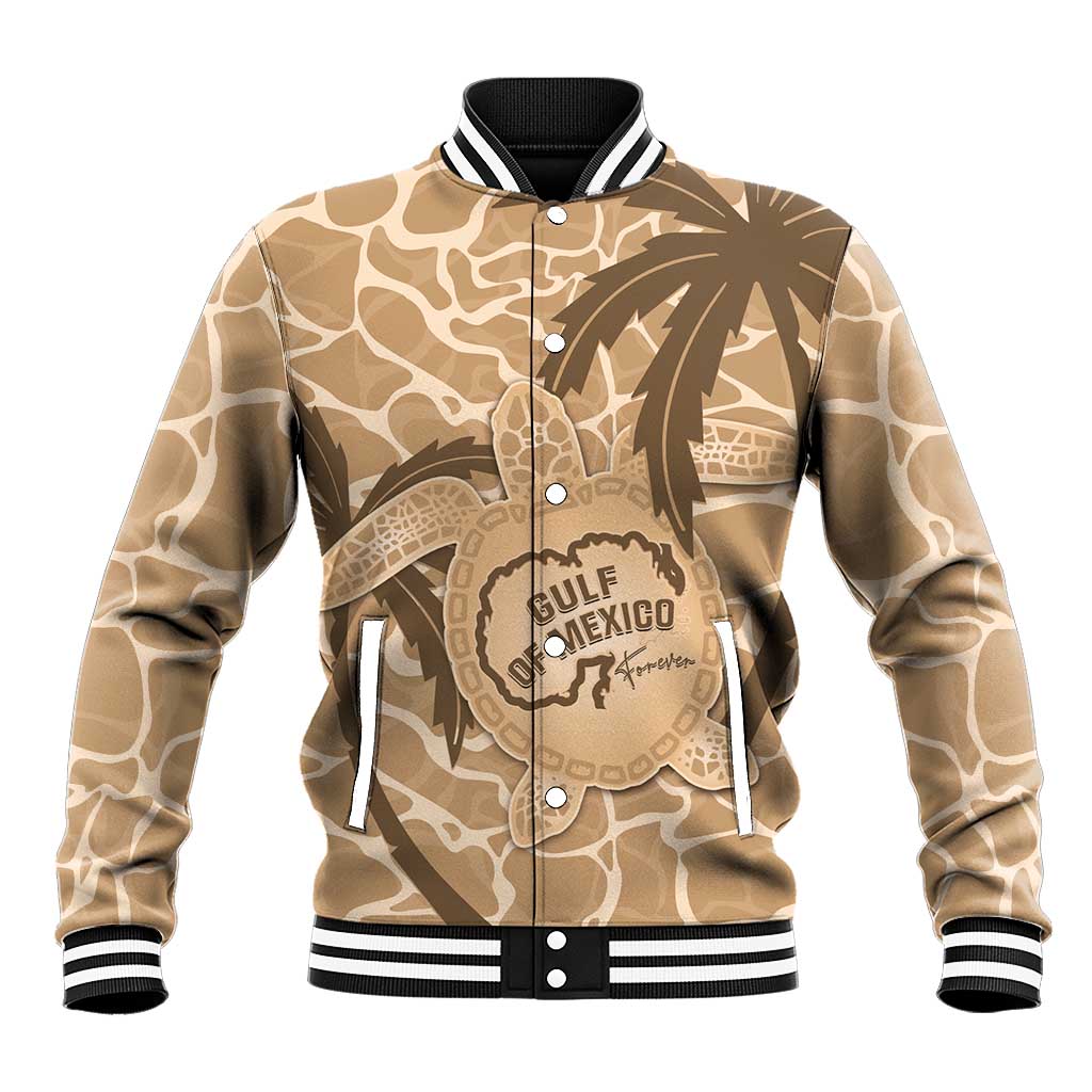 Gulf of Mexico Forever Baseball Jacket Mexican Turtle Brown Version