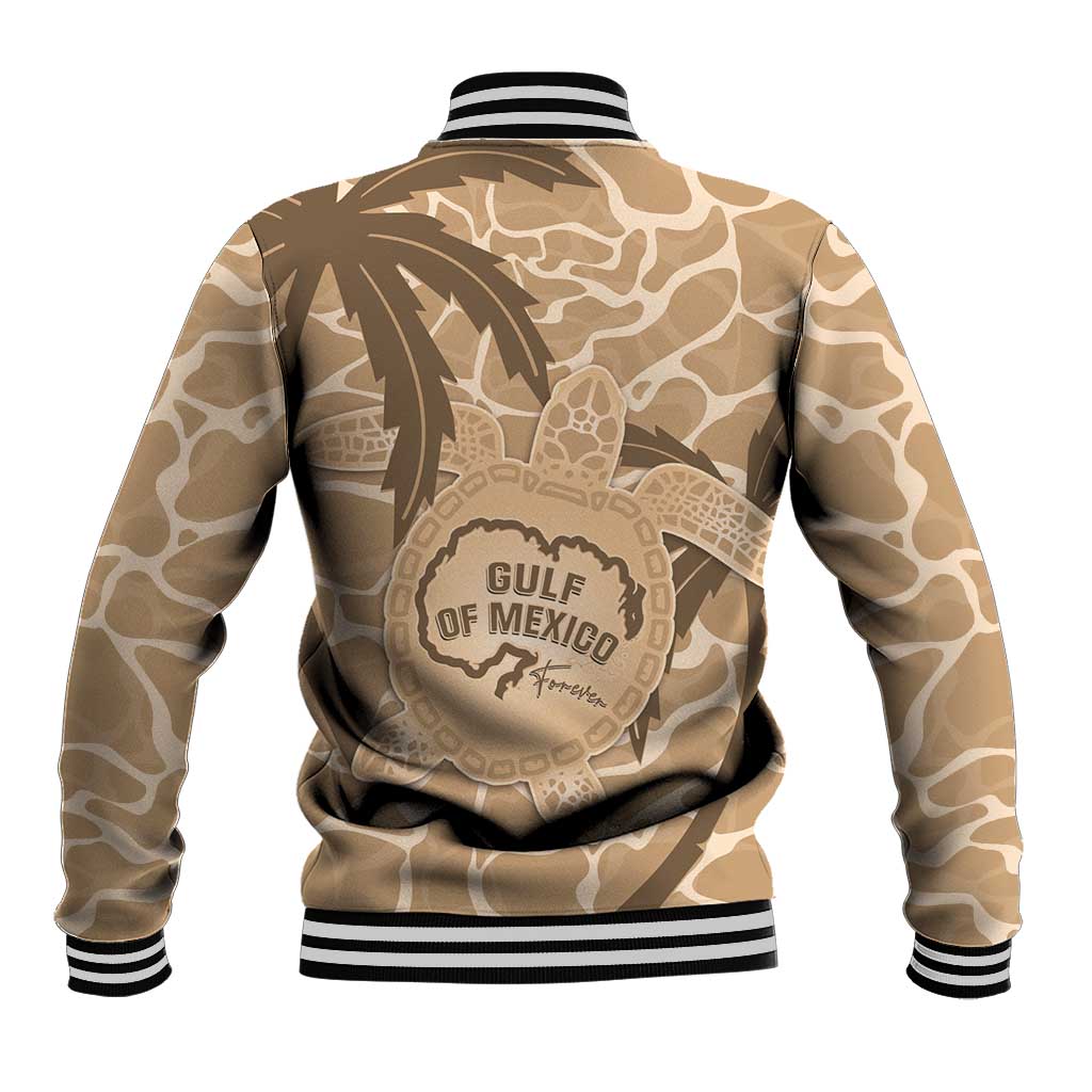 Gulf of Mexico Forever Baseball Jacket Mexican Turtle Brown Version