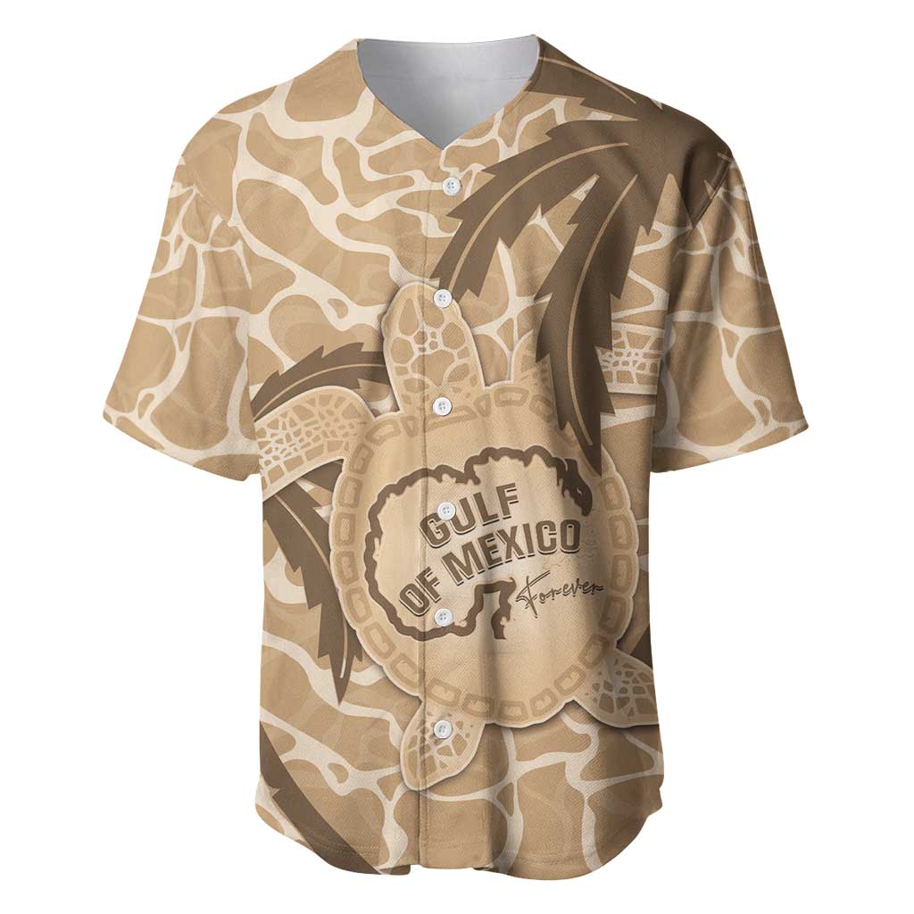 Gulf of Mexico Forever Baseball Jersey Mexican Turtle Brown Version