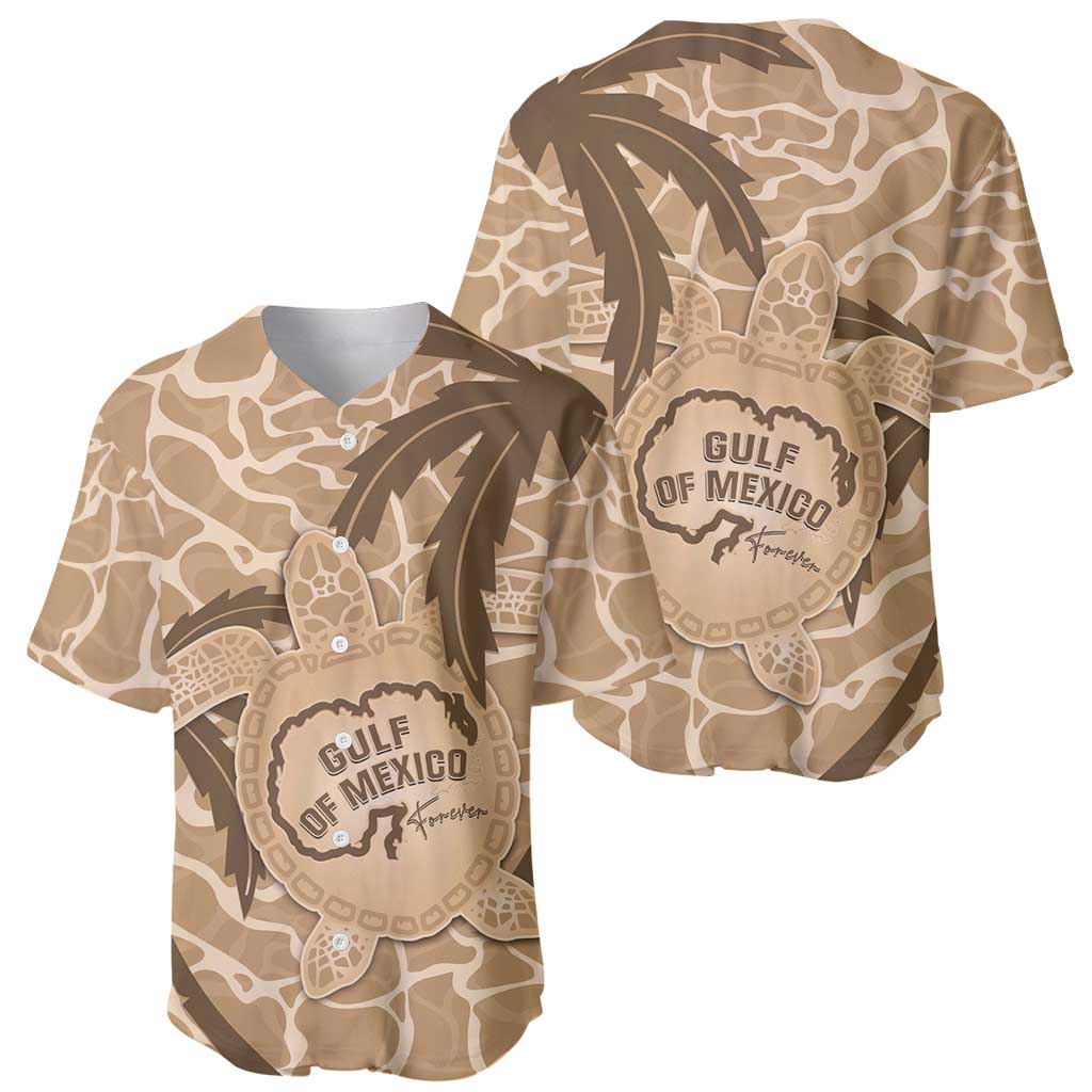 Gulf of Mexico Forever Baseball Jersey Mexican Turtle Brown Version
