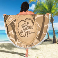 Gulf of Mexico Forever Beach Blanket Mexican Turtle Brown Version