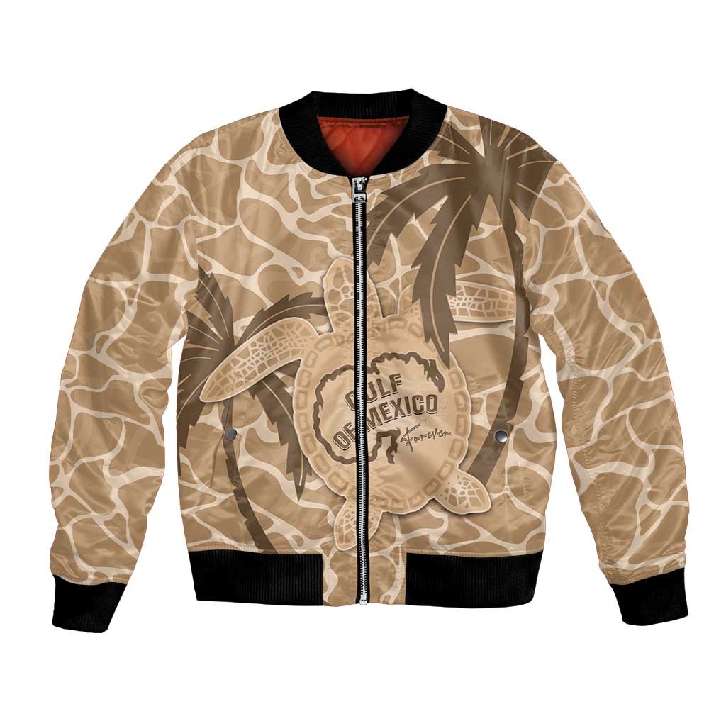 Gulf of Mexico Forever Bomber Jacket Mexican Turtle Brown Version