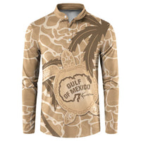 Gulf of Mexico Forever Button Sweatshirt Mexican Turtle Brown Version