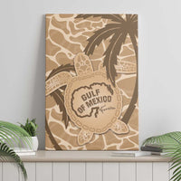Gulf of Mexico Forever Canvas Wall Art Mexican Turtle Brown Version