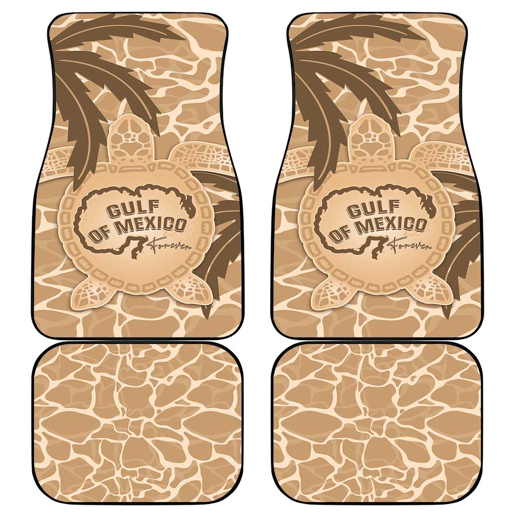 Gulf of Mexico Forever Car Mats Mexican Turtle Brown Version