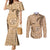 Gulf of Mexico Forever Couples Matching Mermaid Dress and Long Sleeve Button Shirt Mexican Turtle Brown Version