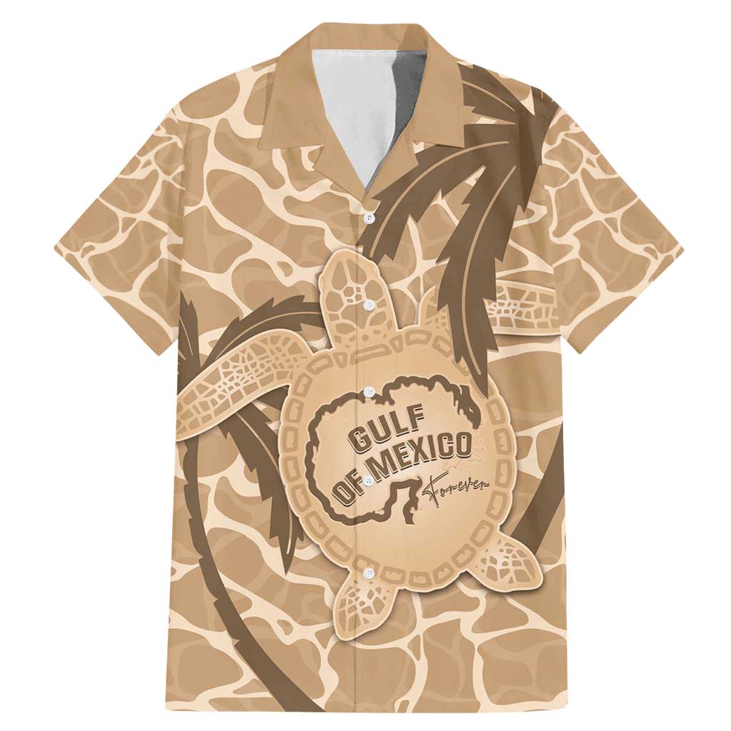 Gulf of Mexico Forever Family Matching Mermaid Dress and Hawaiian Shirt Mexican Turtle Brown Version