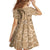Gulf of Mexico Forever Family Matching Off Shoulder Maxi Dress and Hawaiian Shirt Mexican Turtle Brown Version