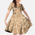 Gulf of Mexico Forever Family Matching Short Sleeve Bodycon Dress and Hawaiian Shirt Mexican Turtle Brown Version