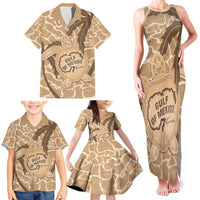 Gulf of Mexico Forever Family Matching Tank Maxi Dress and Hawaiian Shirt Mexican Turtle Brown Version