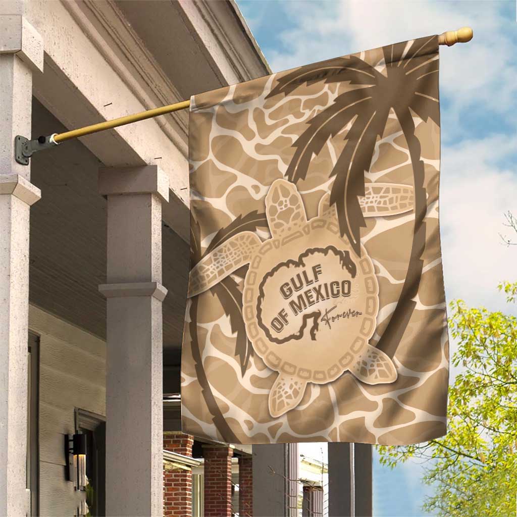Gulf of Mexico Forever Garden Flag Mexican Turtle Brown Version