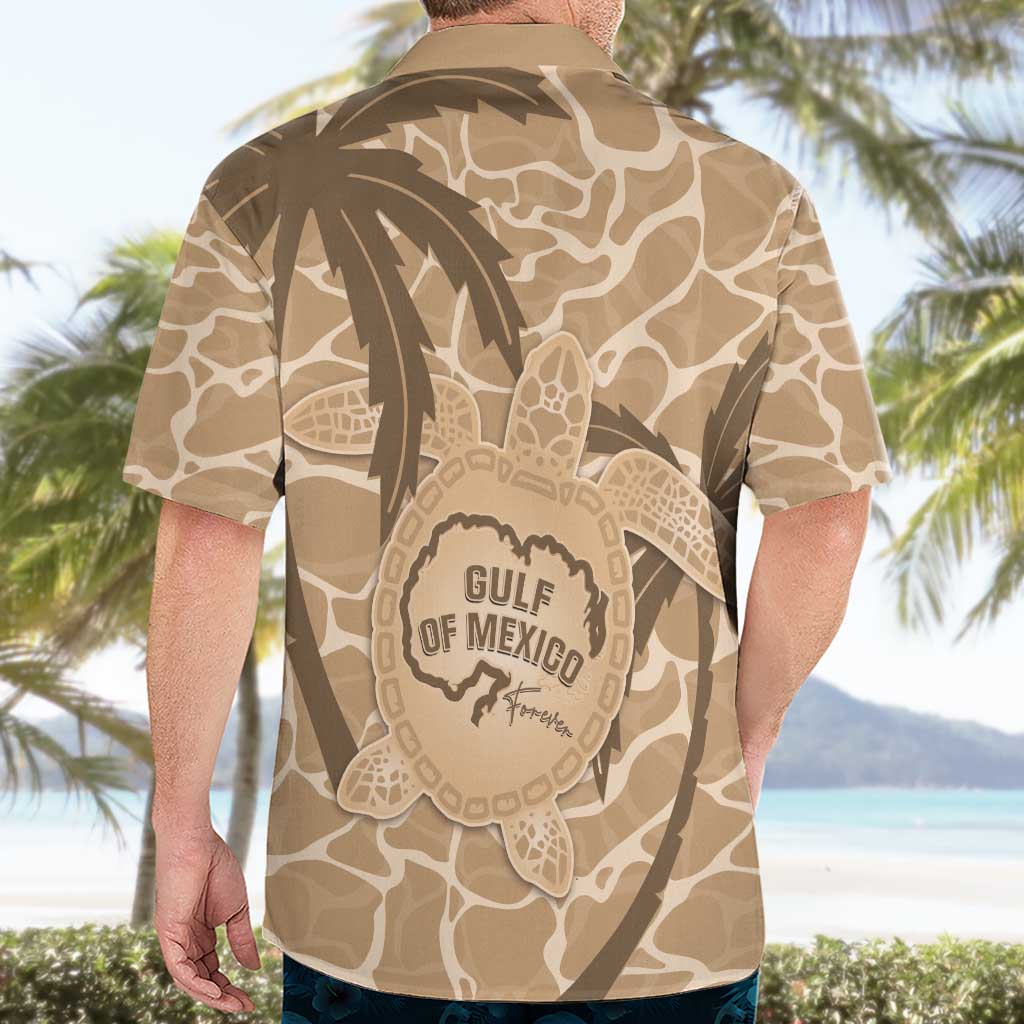 Gulf of Mexico Forever Hawaiian Shirt Mexican Turtle Brown Version