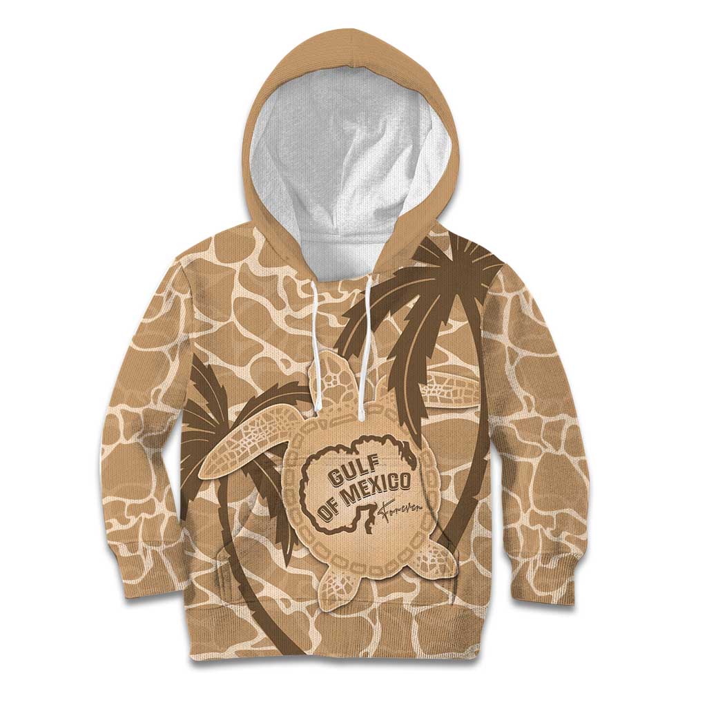 Gulf of Mexico Forever Kid Hoodie Mexican Turtle Brown Version