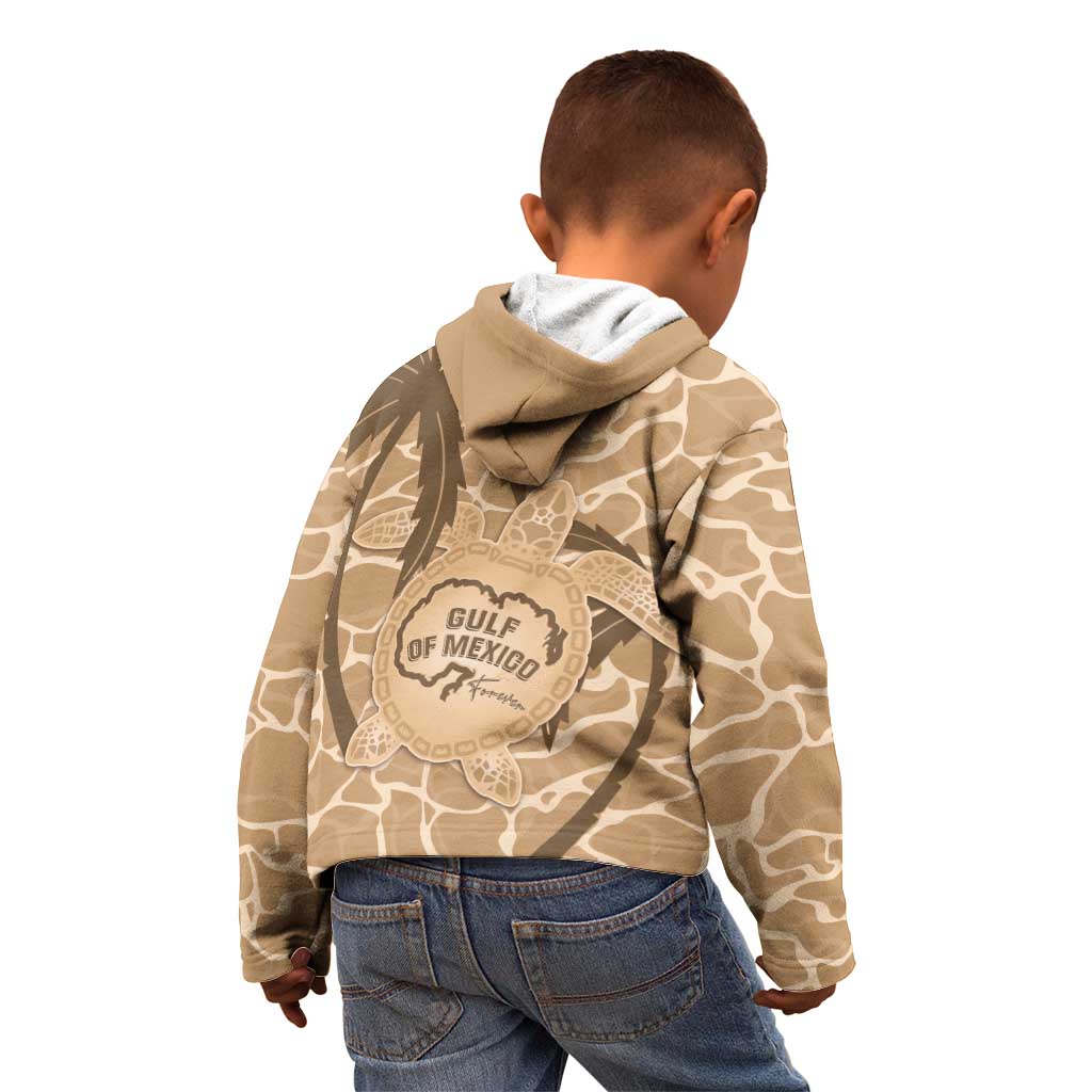 Gulf of Mexico Forever Kid Hoodie Mexican Turtle Brown Version