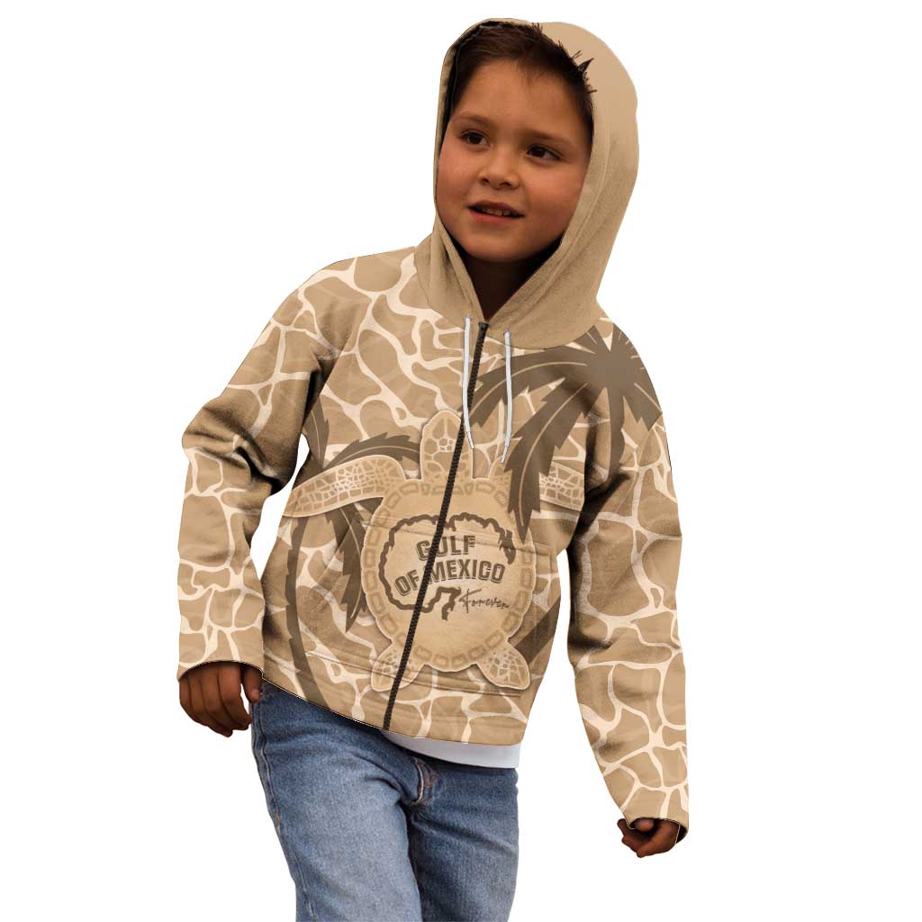Gulf of Mexico Forever Kid Hoodie Mexican Turtle Brown Version
