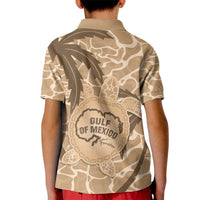 Gulf of Mexico Forever Kid Polo Shirt Mexican Turtle Brown Version