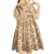 Gulf of Mexico Forever Kid Short Sleeve Dress Mexican Turtle Brown Version