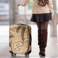 Gulf of Mexico Forever Luggage Cover Mexican Turtle Brown Version