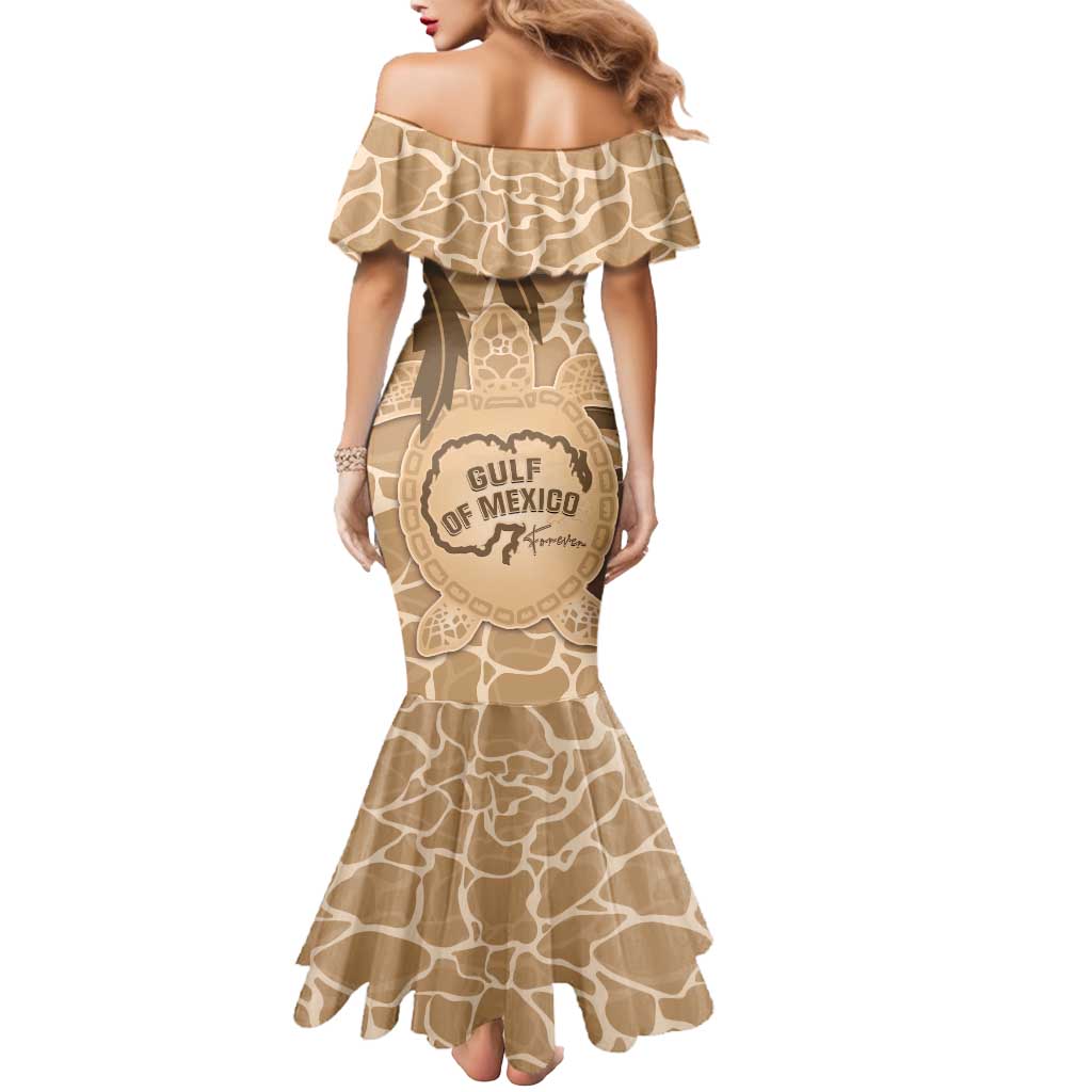 Gulf of Mexico Forever Mermaid Dress Mexican Turtle Brown Version