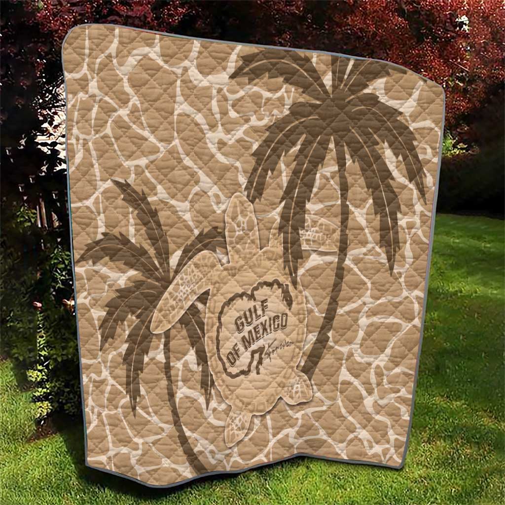 Gulf of Mexico Forever Quilt Mexican Turtle Brown Version