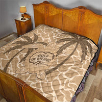 Gulf of Mexico Forever Quilt Mexican Turtle Brown Version