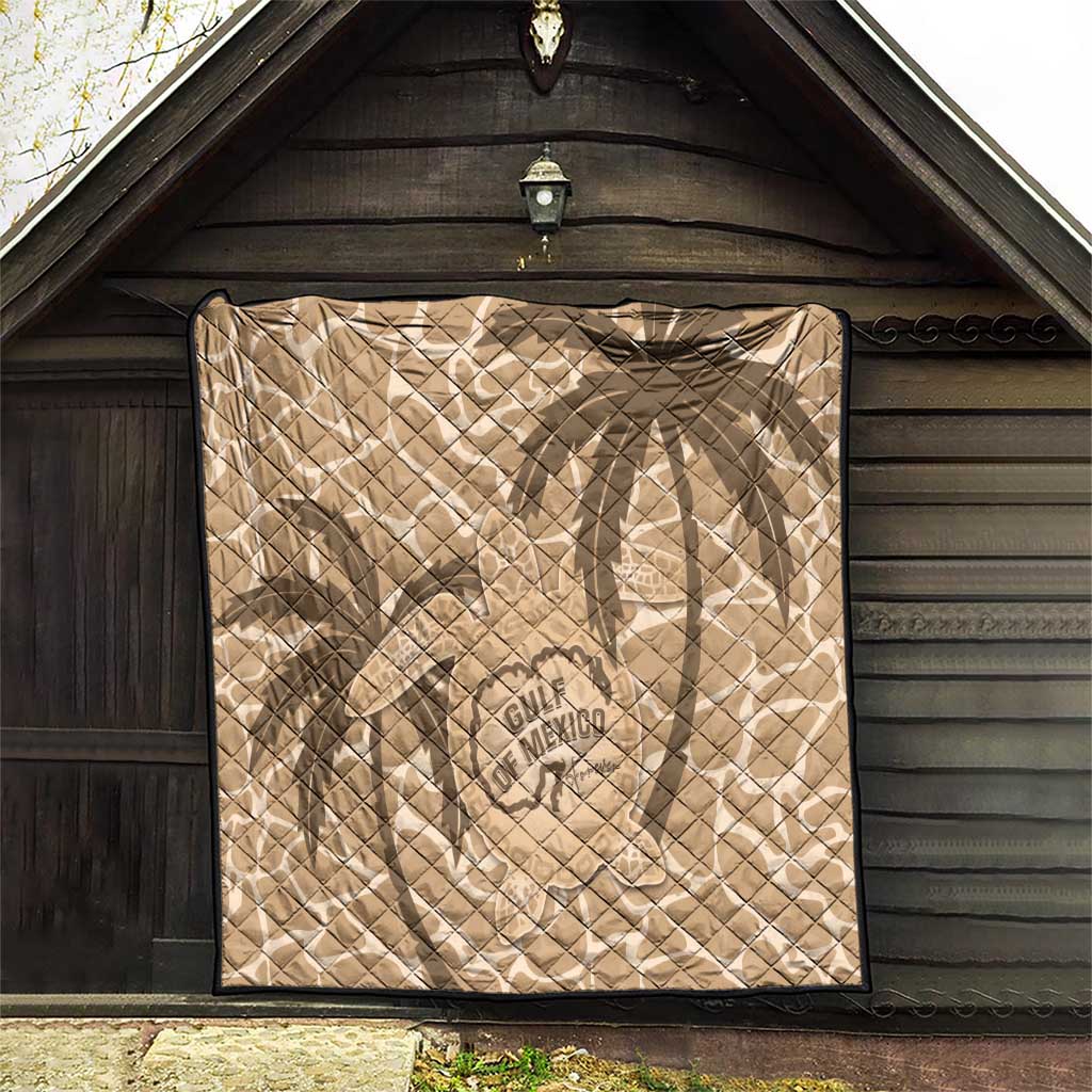Gulf of Mexico Forever Quilt Mexican Turtle Brown Version