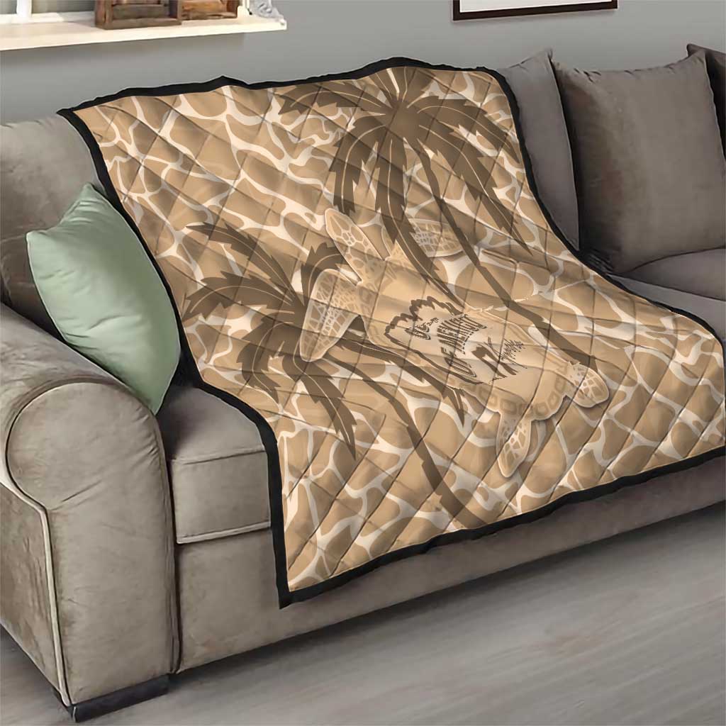 Gulf of Mexico Forever Quilt Mexican Turtle Brown Version