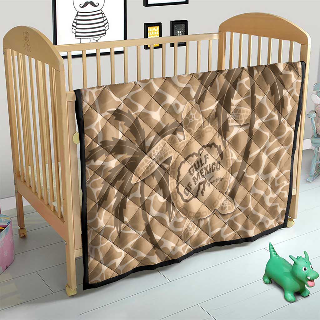 Gulf of Mexico Forever Quilt Mexican Turtle Brown Version