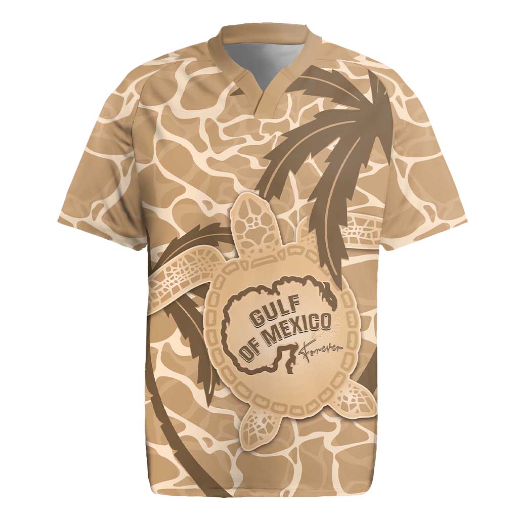 Gulf of Mexico Forever Rugby Jersey Mexican Turtle Brown Version