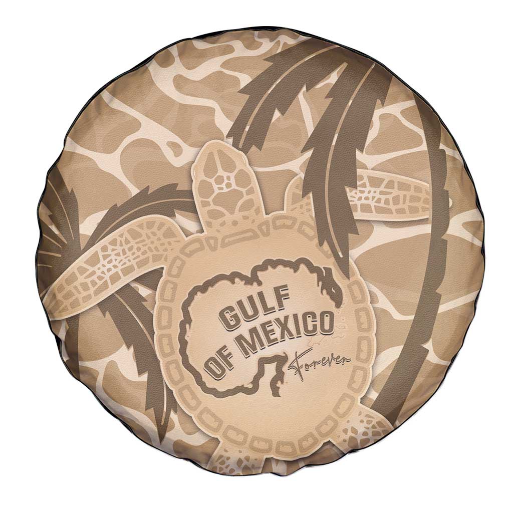 Gulf of Mexico Forever Spare Tire Cover Mexican Turtle Brown Version