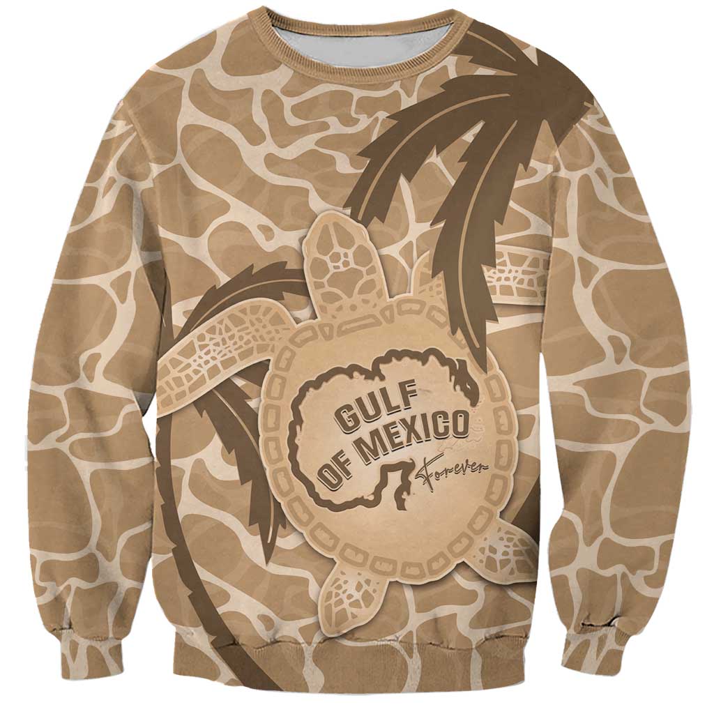 Gulf of Mexico Forever Sweatshirt Mexican Turtle Brown Version