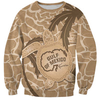 Gulf of Mexico Forever Sweatshirt Mexican Turtle Brown Version