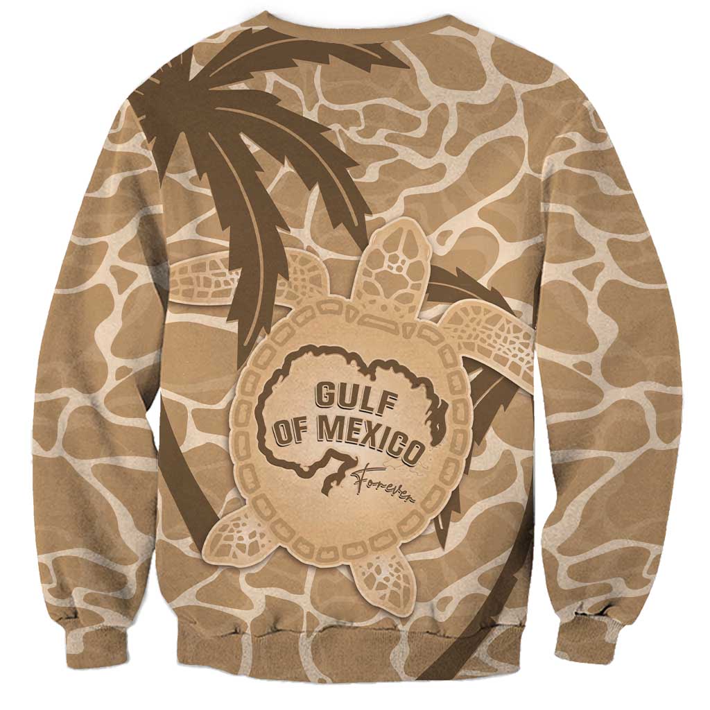 Gulf of Mexico Forever Sweatshirt Mexican Turtle Brown Version