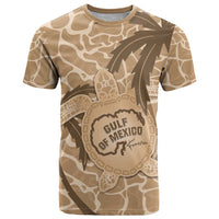 Gulf of Mexico Forever T Shirt Mexican Turtle Brown Version