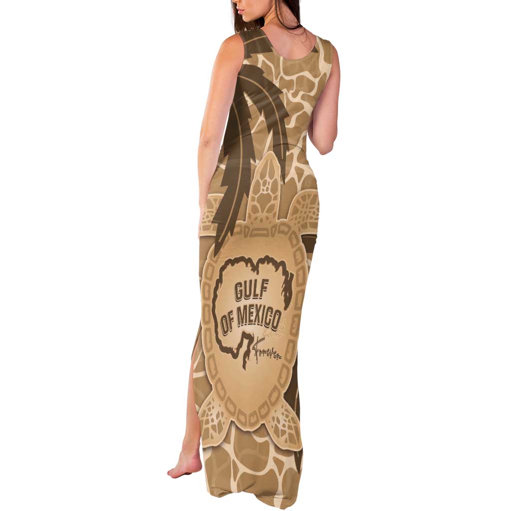 Gulf of Mexico Forever Tank Maxi Dress Mexican Turtle Brown Version