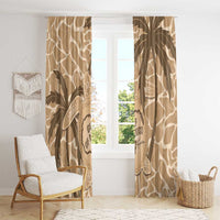 Gulf of Mexico Forever Window Curtain Mexican Turtle Brown Version