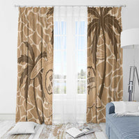 Gulf of Mexico Forever Window Curtain Mexican Turtle Brown Version