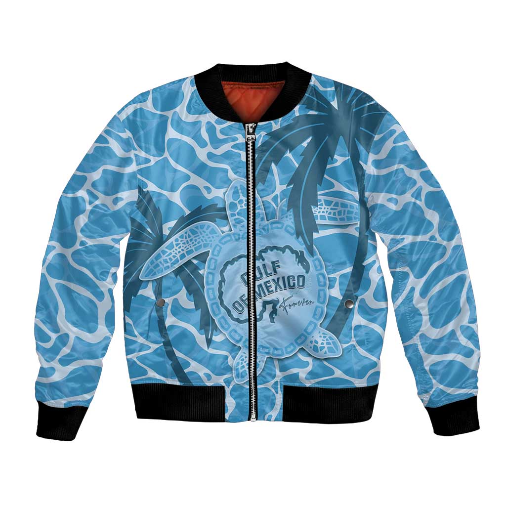 Gulf of Mexico Forever Bomber Jacket Mexican Turtle Blue Version