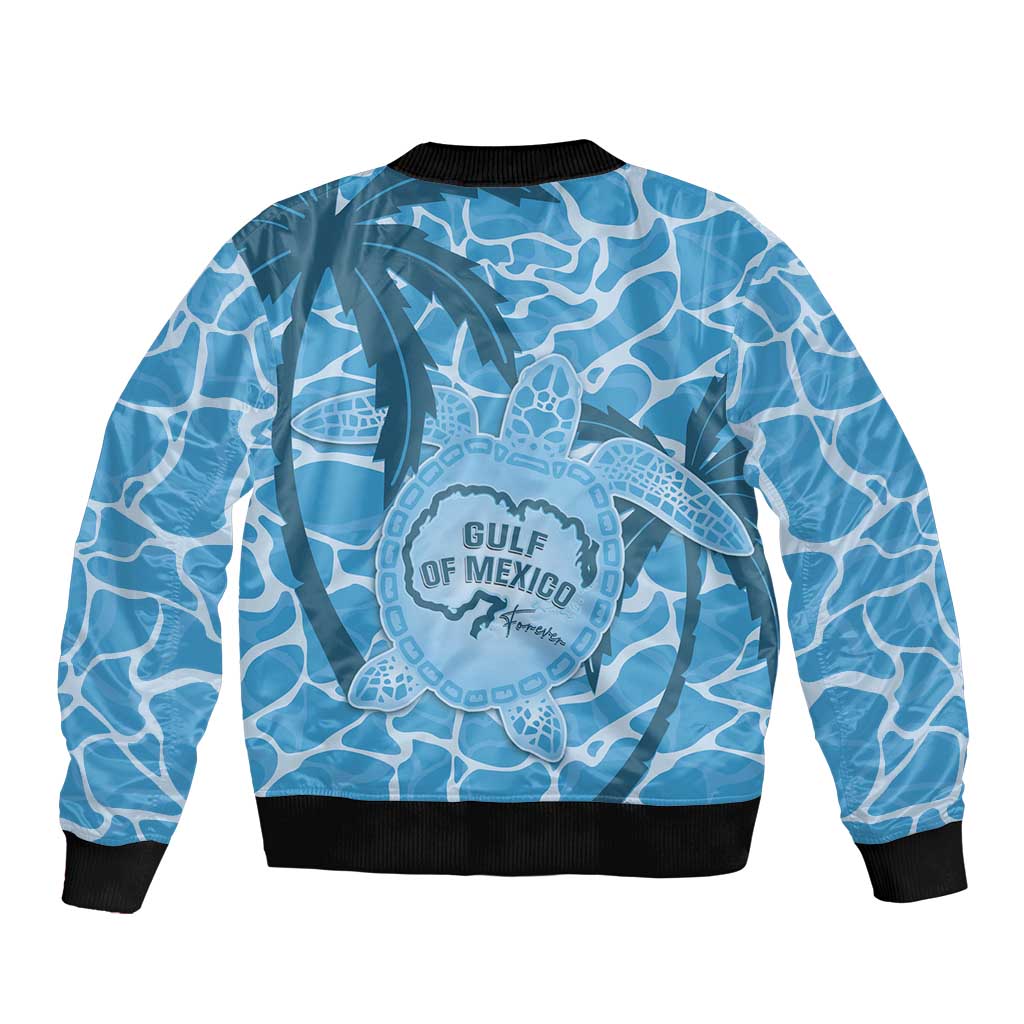 Gulf of Mexico Forever Bomber Jacket Mexican Turtle Blue Version