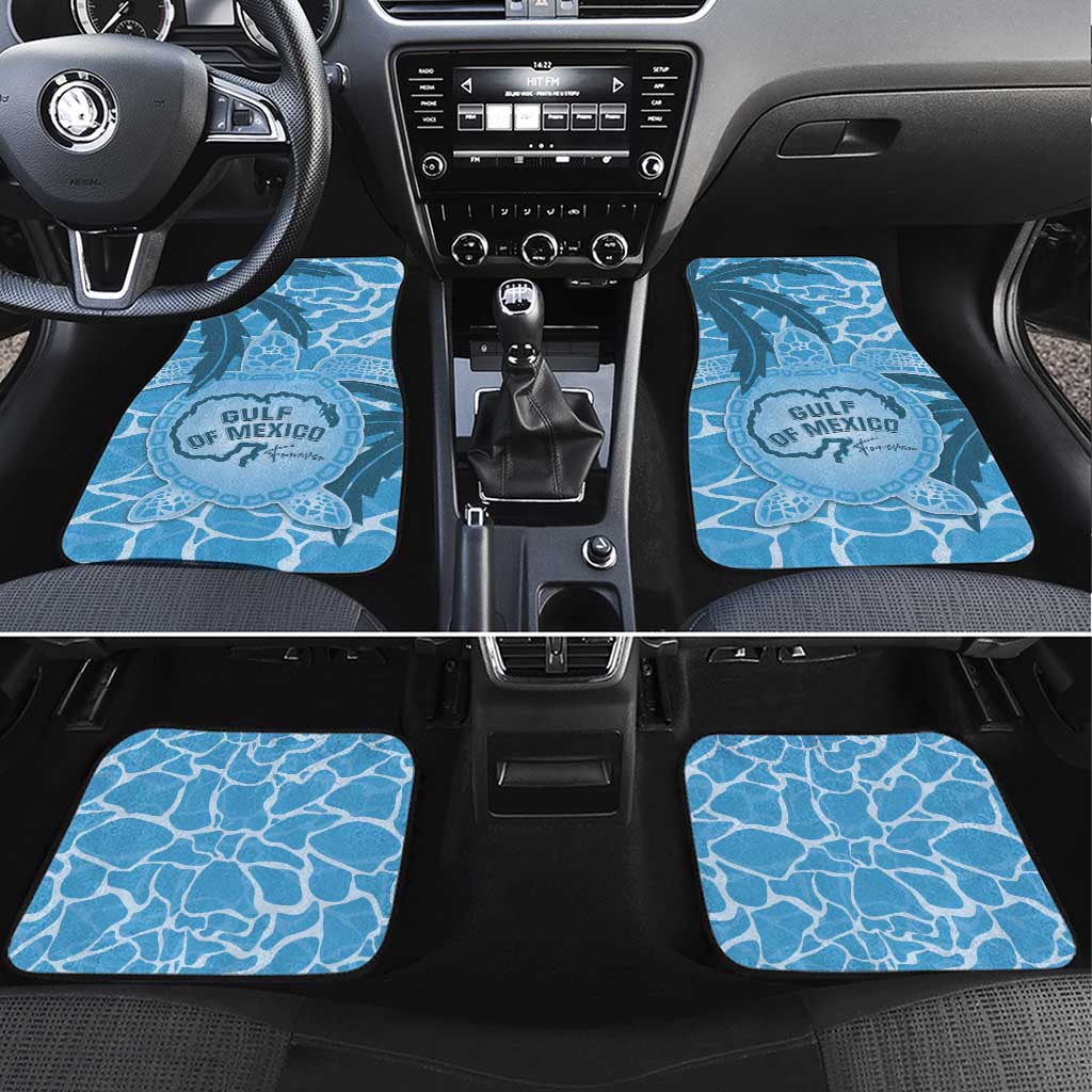 Gulf of Mexico Forever Car Mats Mexican Turtle Blue Version