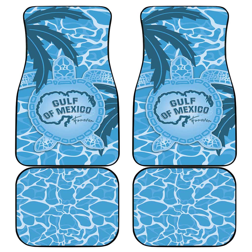 Gulf of Mexico Forever Car Mats Mexican Turtle Blue Version